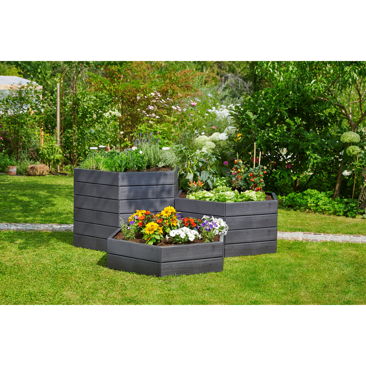 Garantia Hochbeet ERGO VARIO 1 Wood inkl FLORA Bild 7