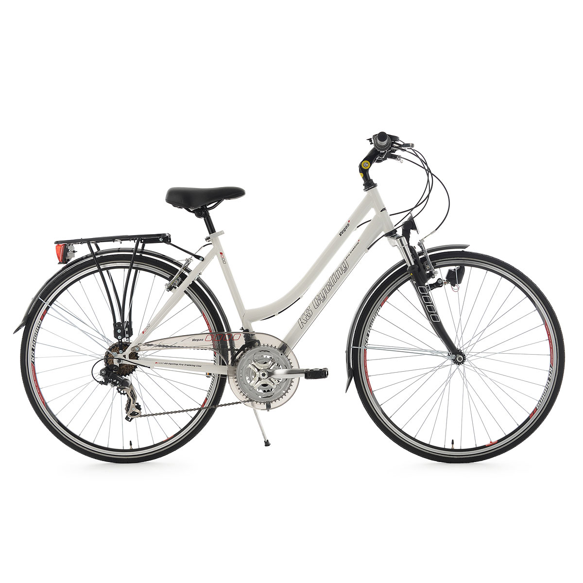 KS Cycling Trekkingrad Vegas Damen Flachlenker 53 cm weiß