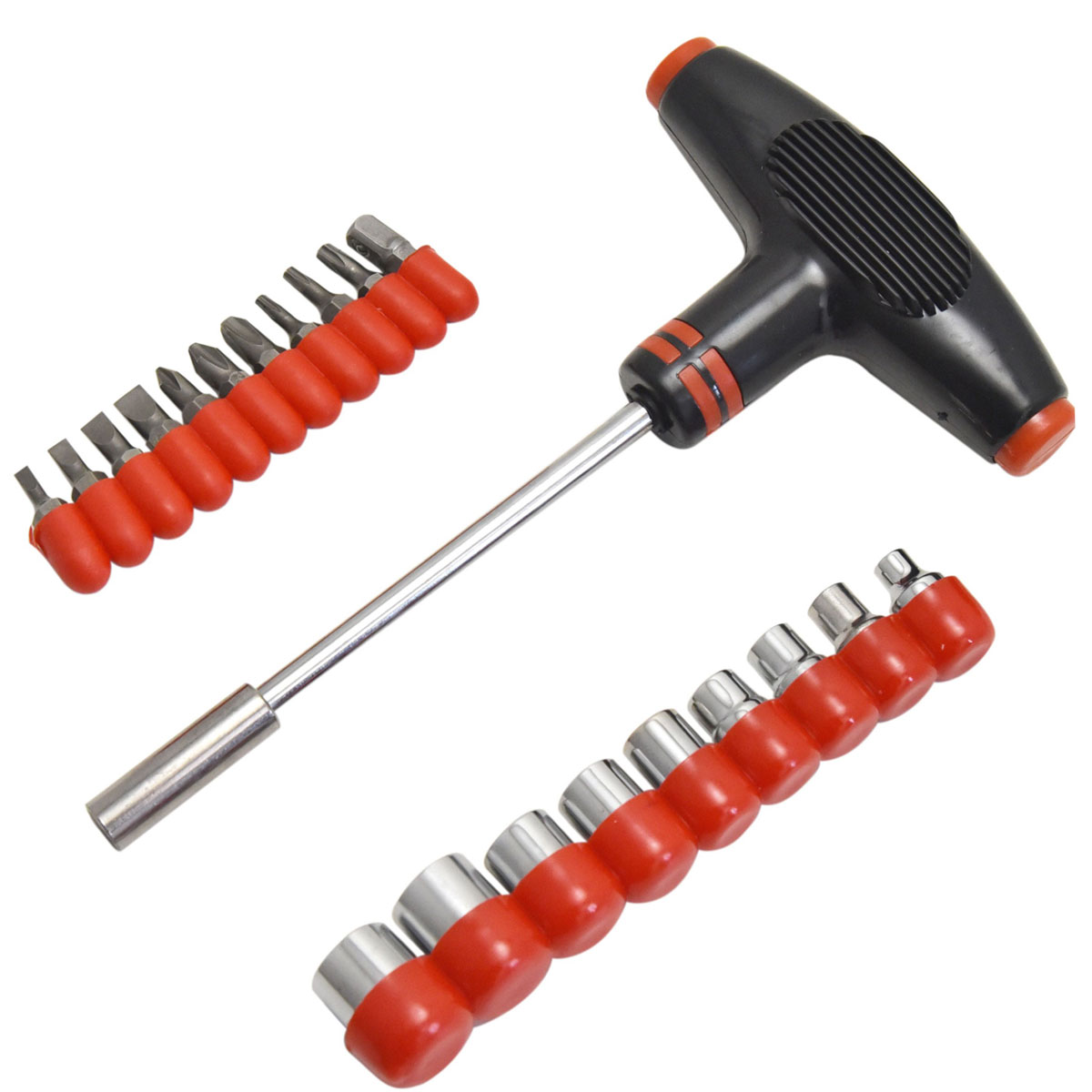 Basic T-Griffschraubendreher inklusive Bit-Satz Basic T-Griffschraubendreher inklusive Bit-Satz