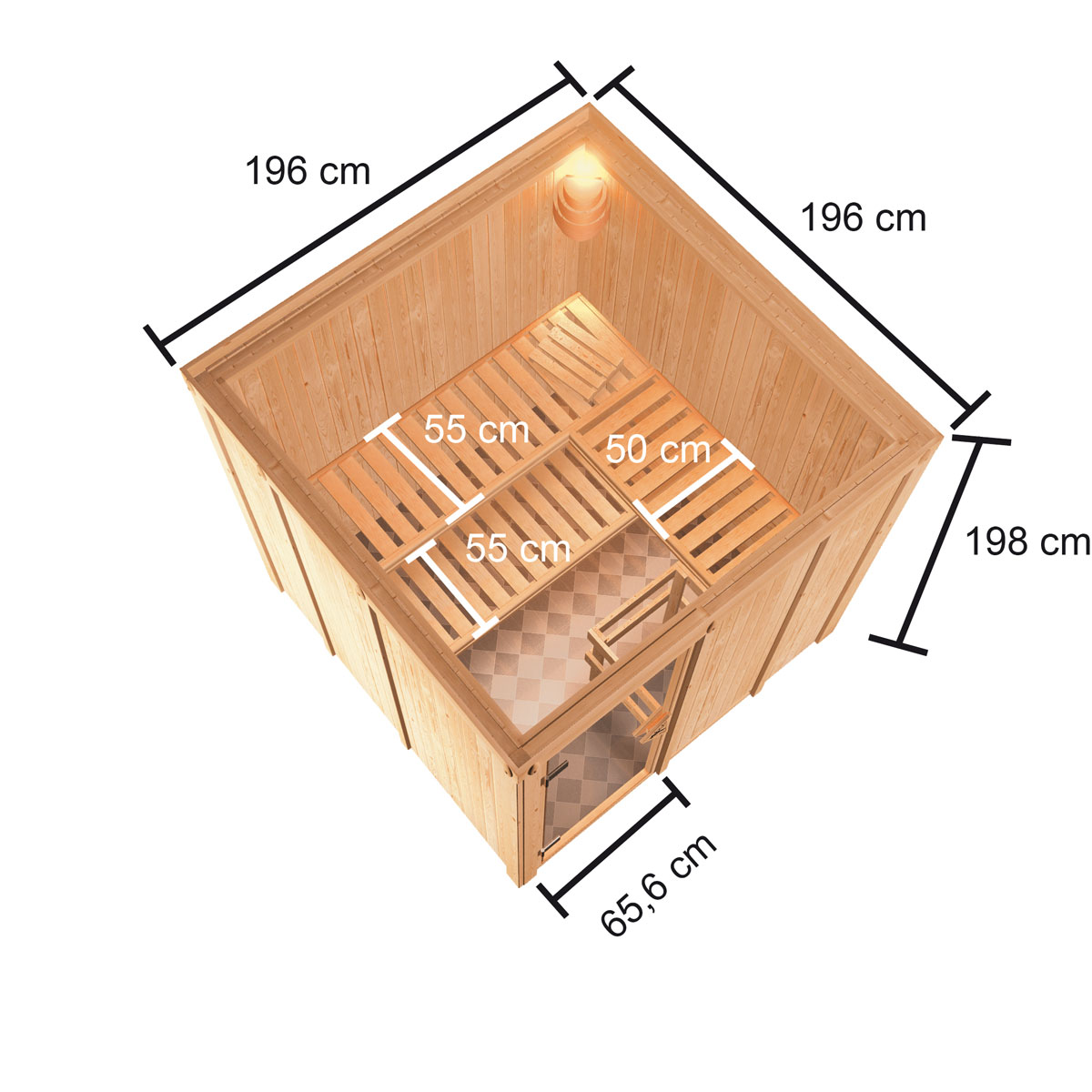 Karibu Sauna Oulu naturbelassen externe Steuerung Bild 2