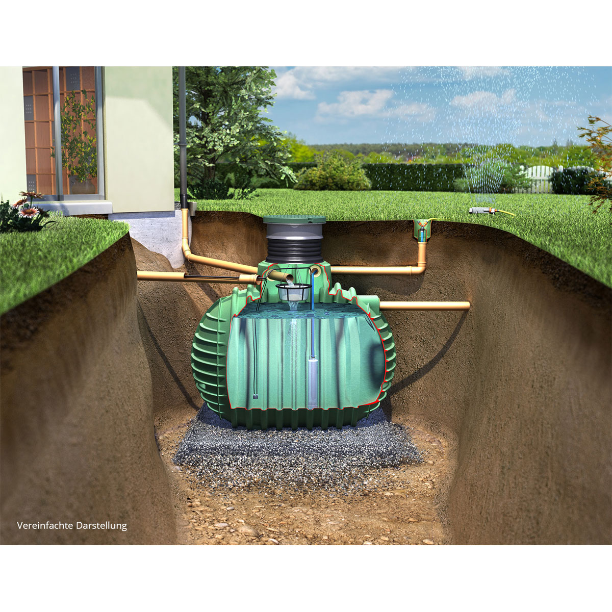 Garantia Gartenpaket Cristall PROline begehbar 2650 L Bild 3