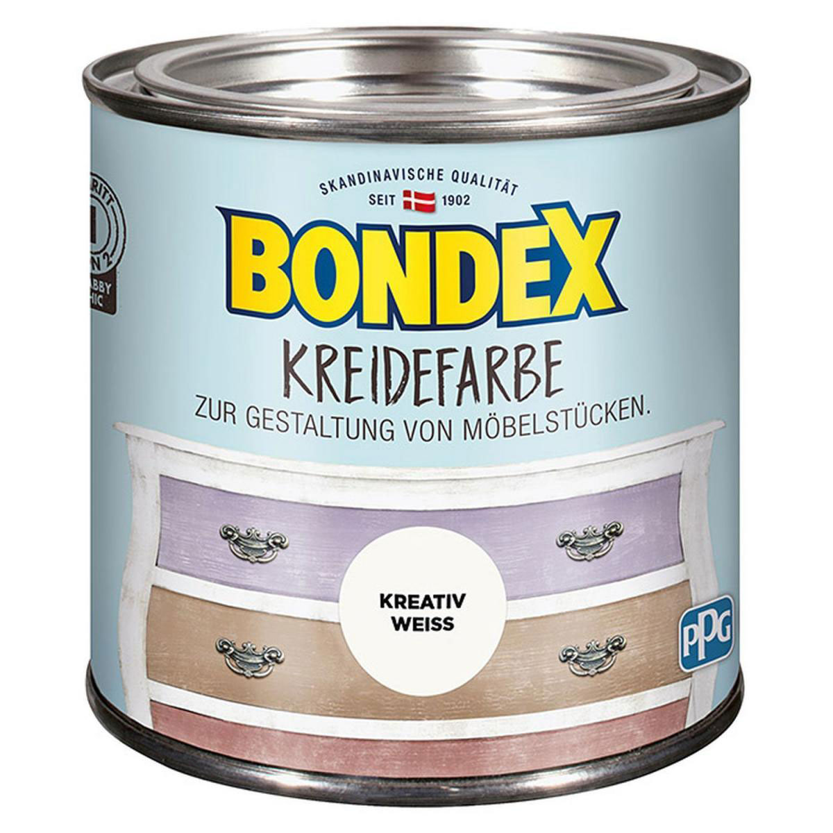 Bondex Kreidefarbe Kreativ weiß 500 ml Bild 1