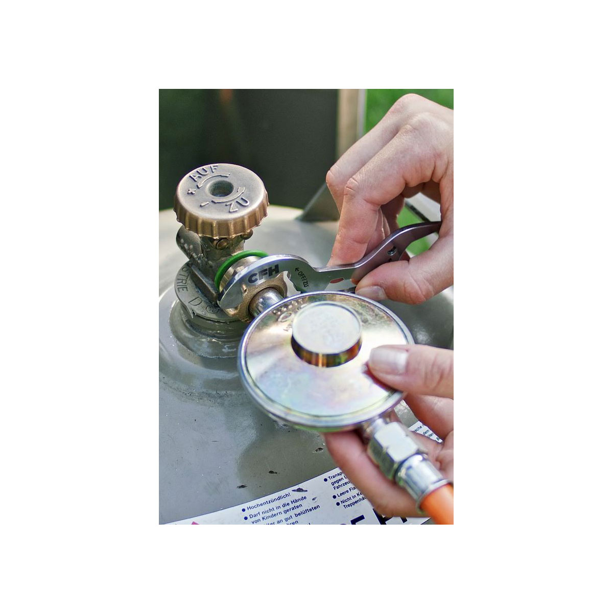 CFH Druckregler-Set 50 mbar 2-teilig Bild 5