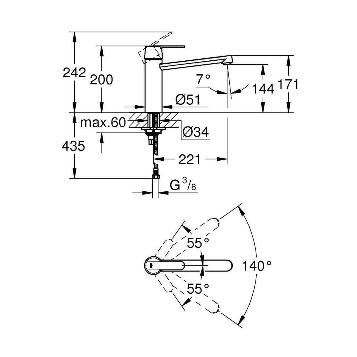 Grohe Einhand-Spültischbatterie Get Bild 2
