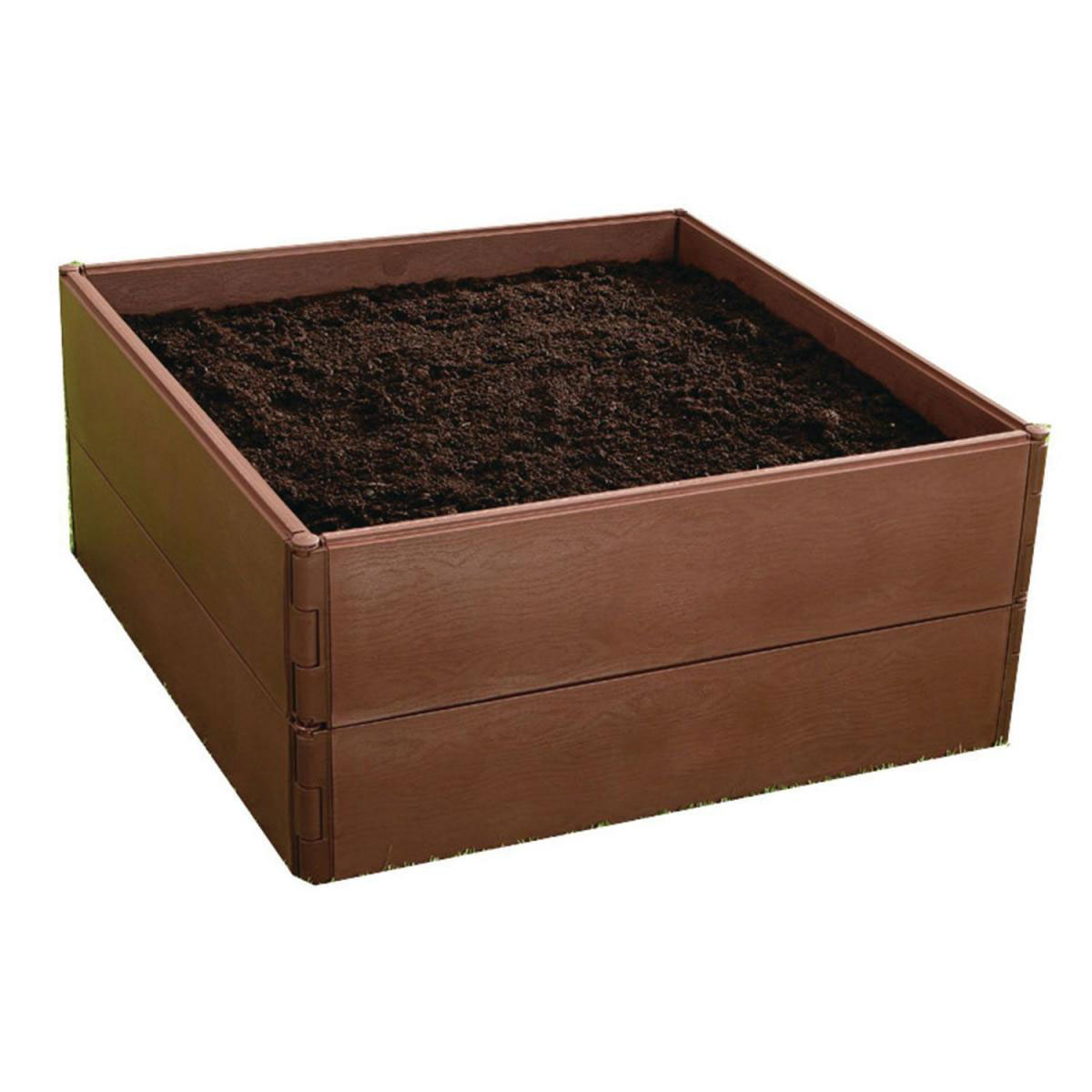 Wingart Variables Hochbeet 8 Paneele Holzstruktur braun Bild 2