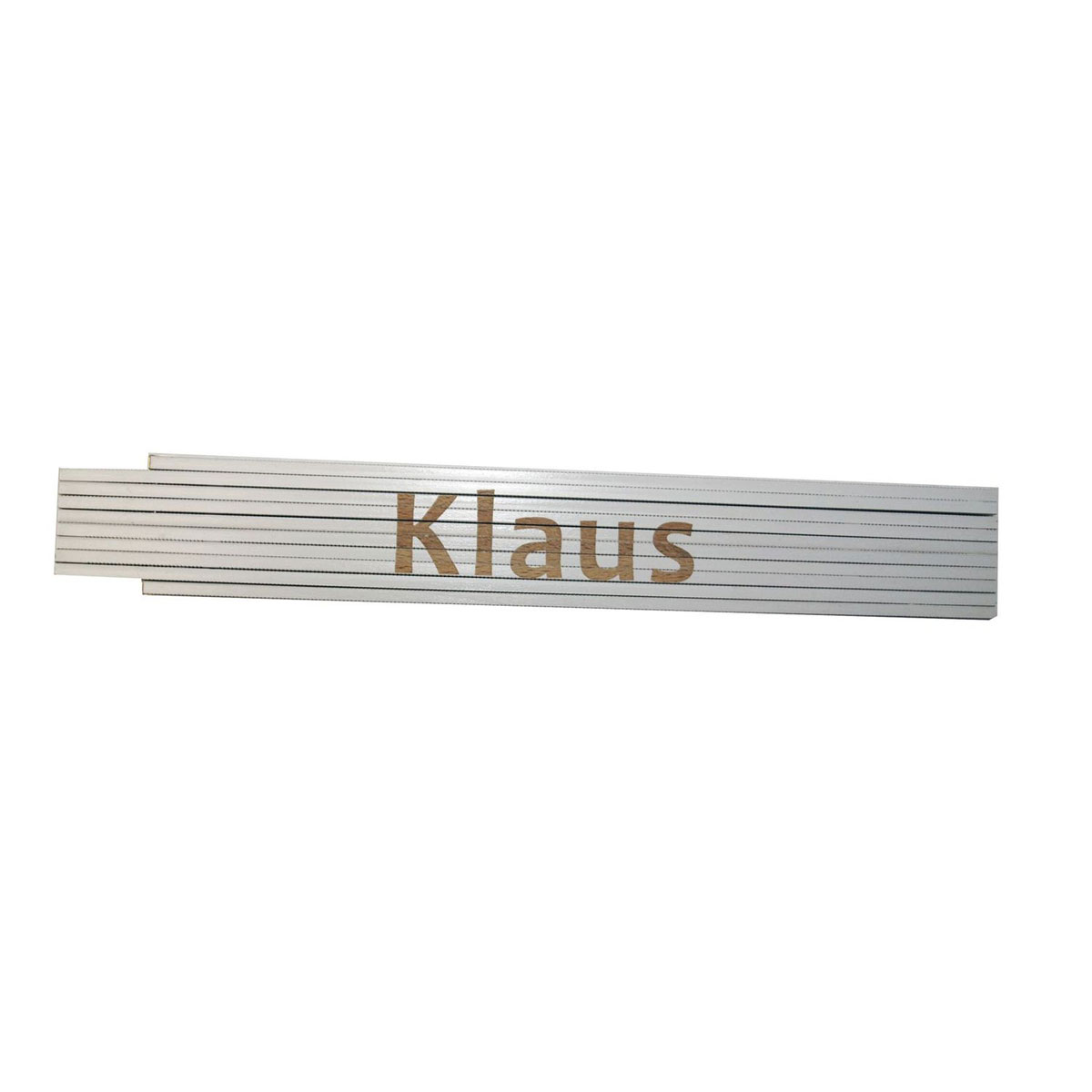Meterstab „Klaus“, 2m, weiß