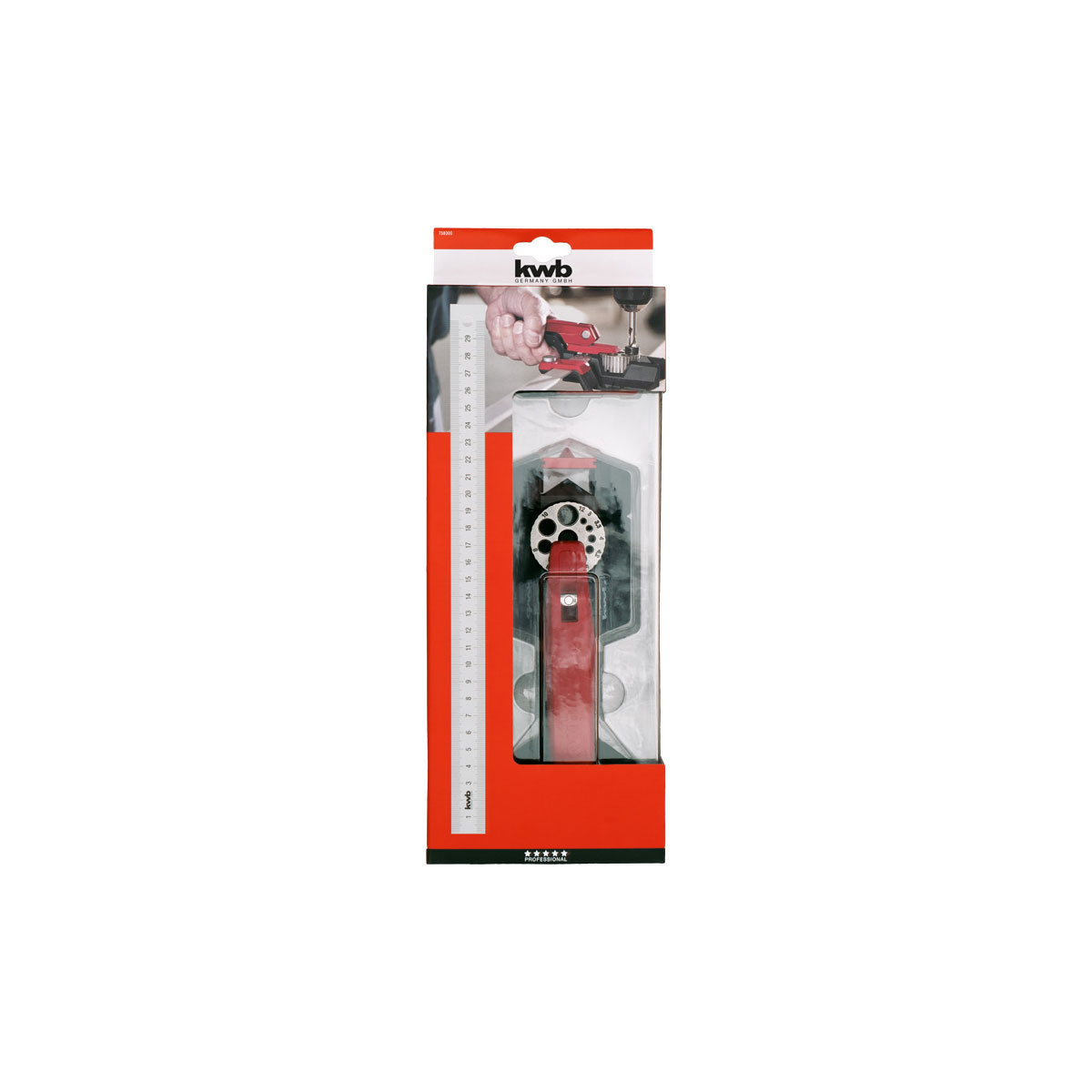 kwb  Dübelhilfe Set mit verstellbaren Bohrlochgrößen Bild 2