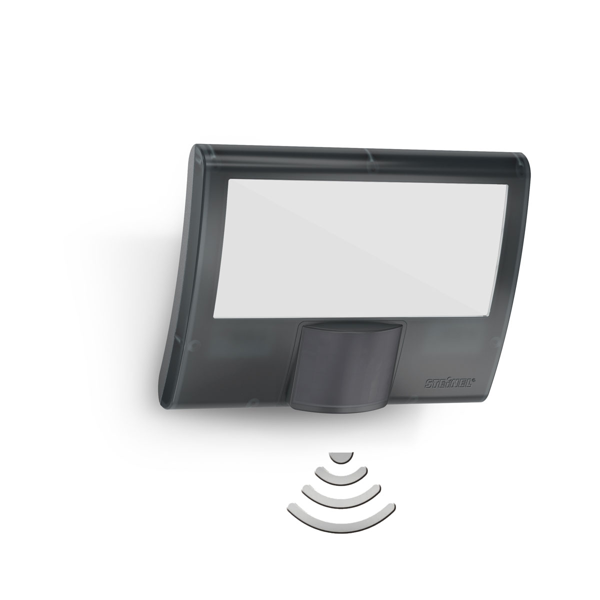 Steinel LED-Außenstrahler XLED curved mit Bewegungsmelder anthrazit Bild 1