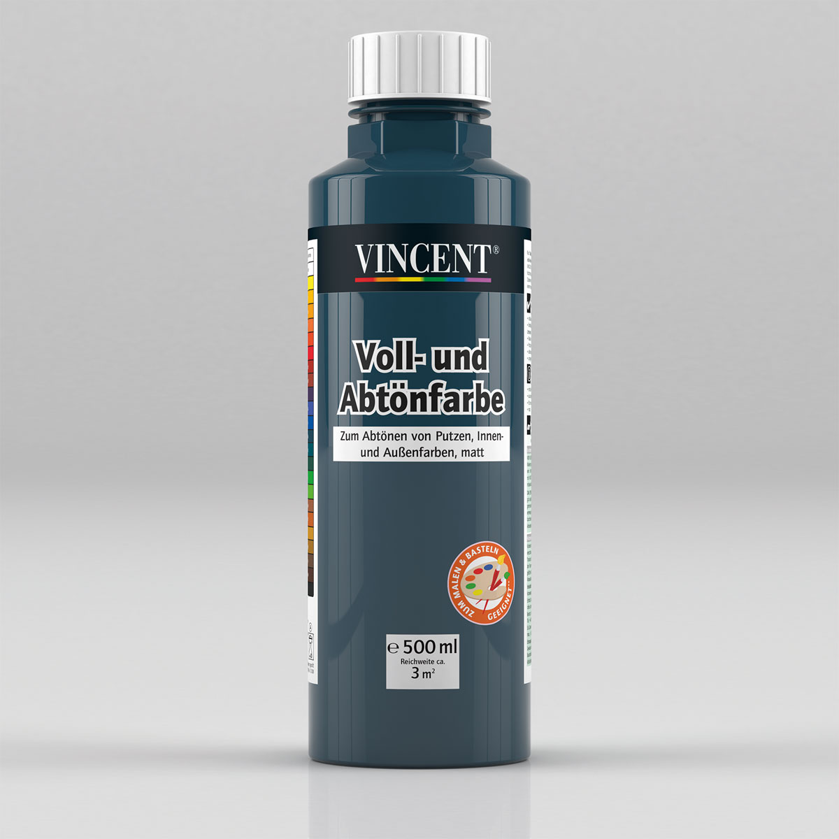 Vincent Voll- und Abtönfarbe taubenblau 0,5 L