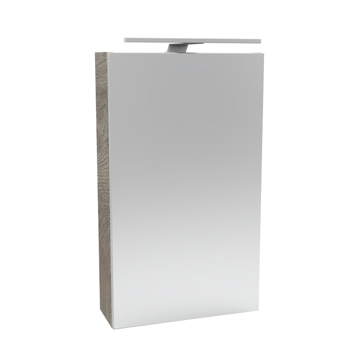 Fackelmann  Gäste-WC Spiegelschrank links SBC 400 x 680 x 153 mm NatureOak