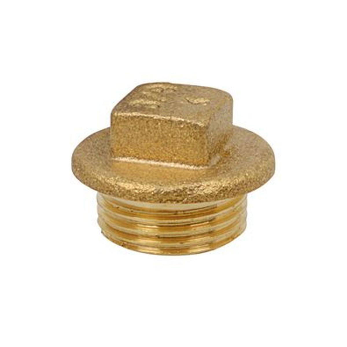 Kirchhoff Vierkant-Stopfen ¾ AG Messing blank Kirchhoff Vierkant-Stopfen ¾ AG Messing blank