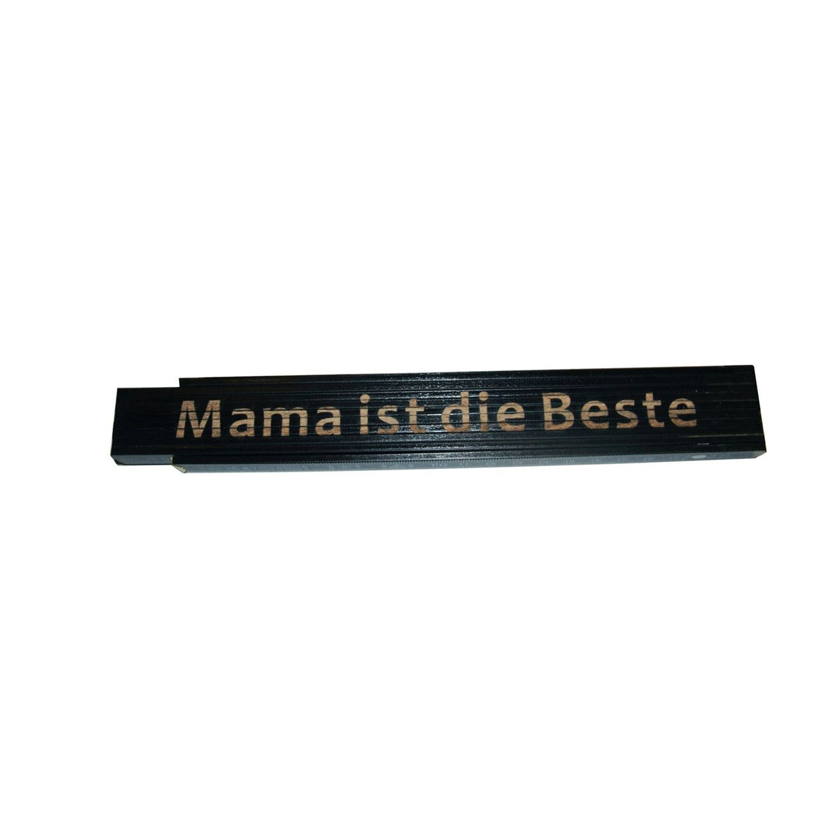 Meterstab „Mama ist die Beste“, 2m, schwarz