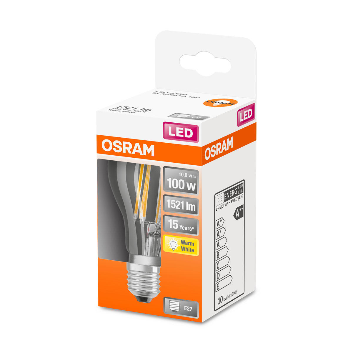 Osram LED-Glhlampe E27 100W klar 10,5 x 6 cm Bild 2