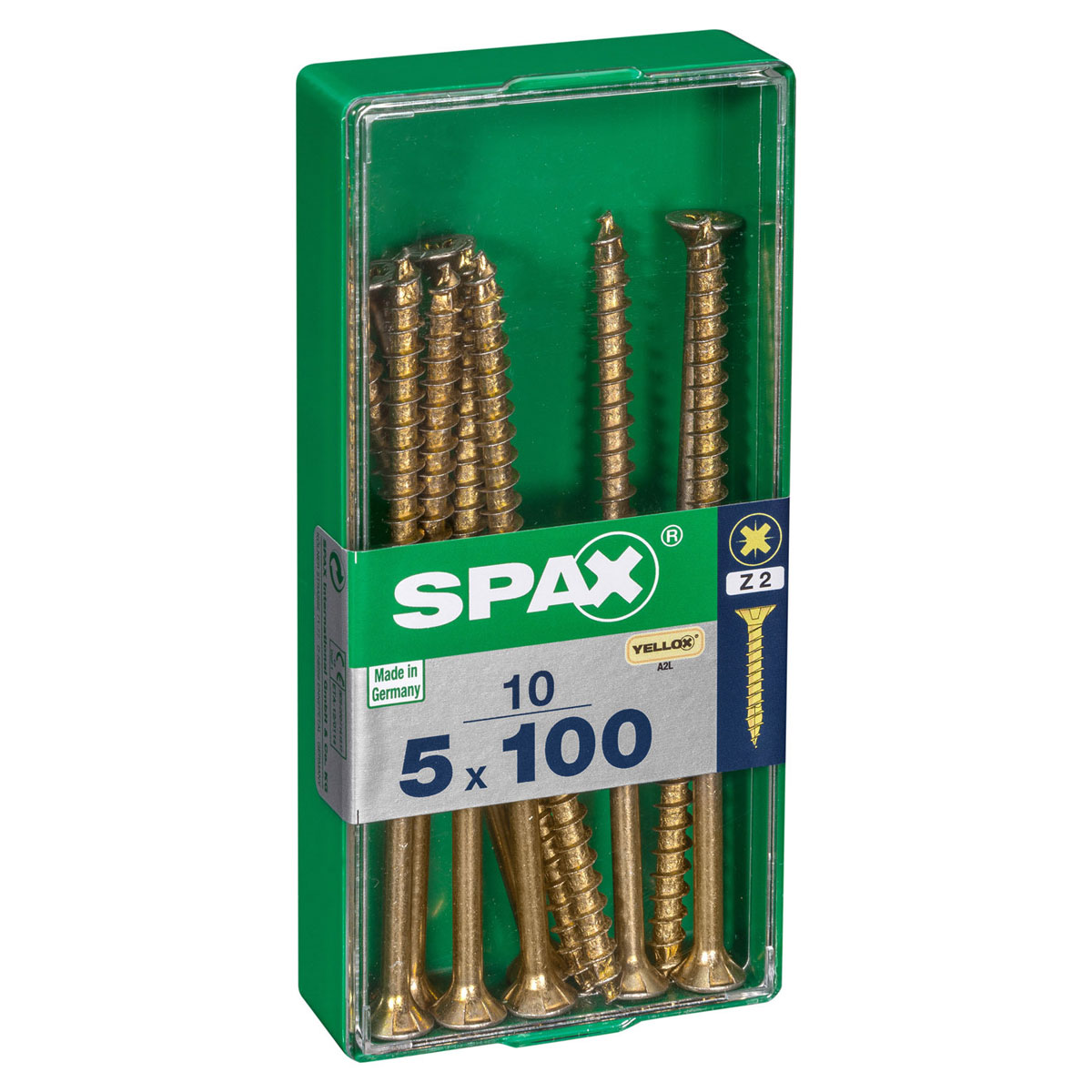 Spax Universalschrauben Yellox Senkkopf 5 x 100 M 10 Stück Bild 2