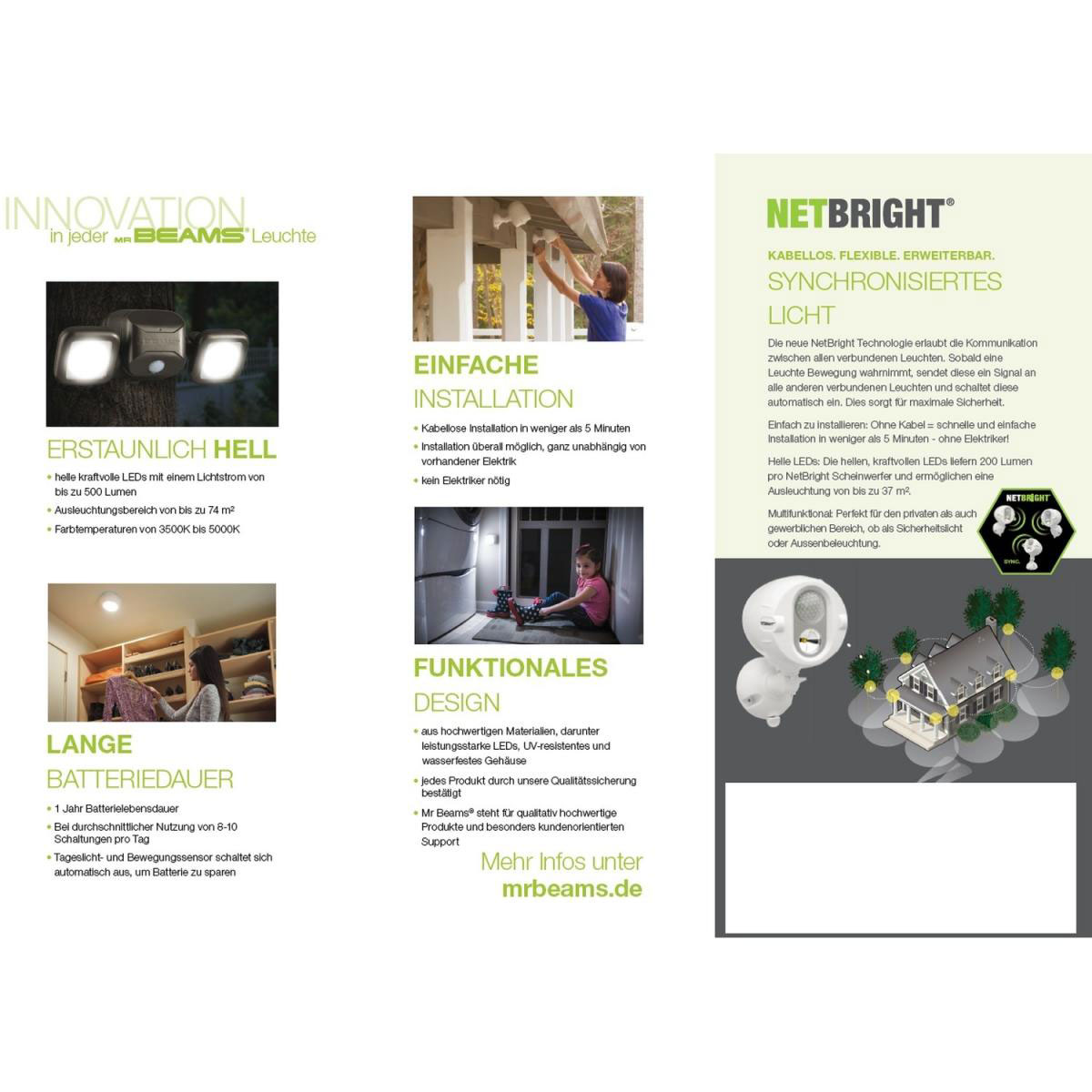 Mr. Beams Doppel Strahler MB3000 kabellos braun Bild 5