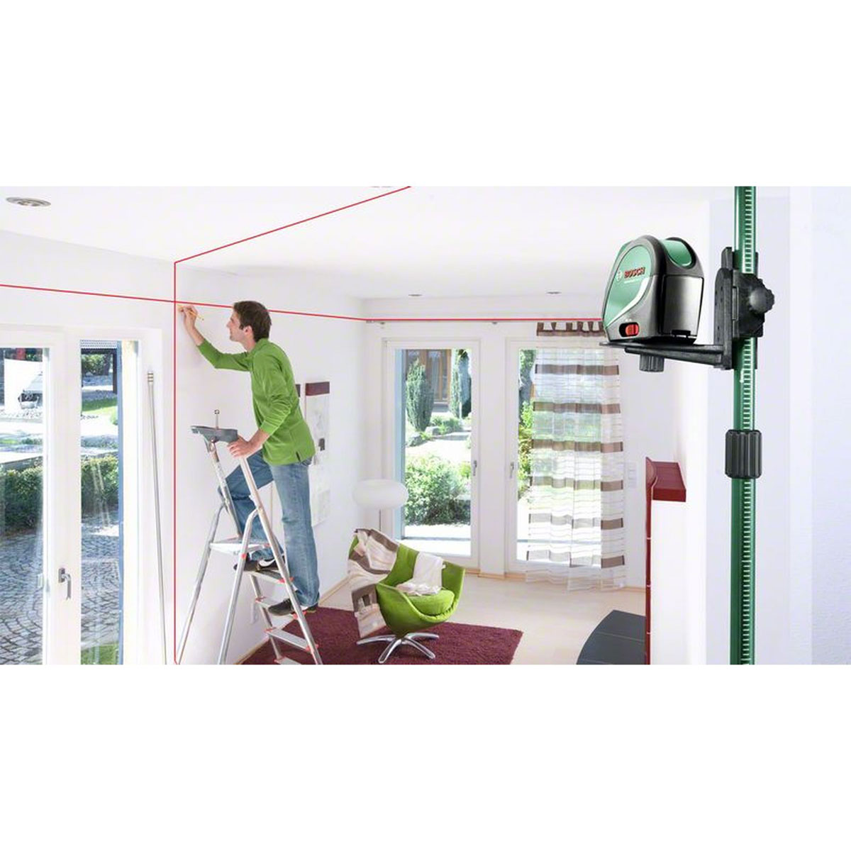 Bosch   Kreuzlinienlaser-Set Universal Level 2 Basic Bild 3