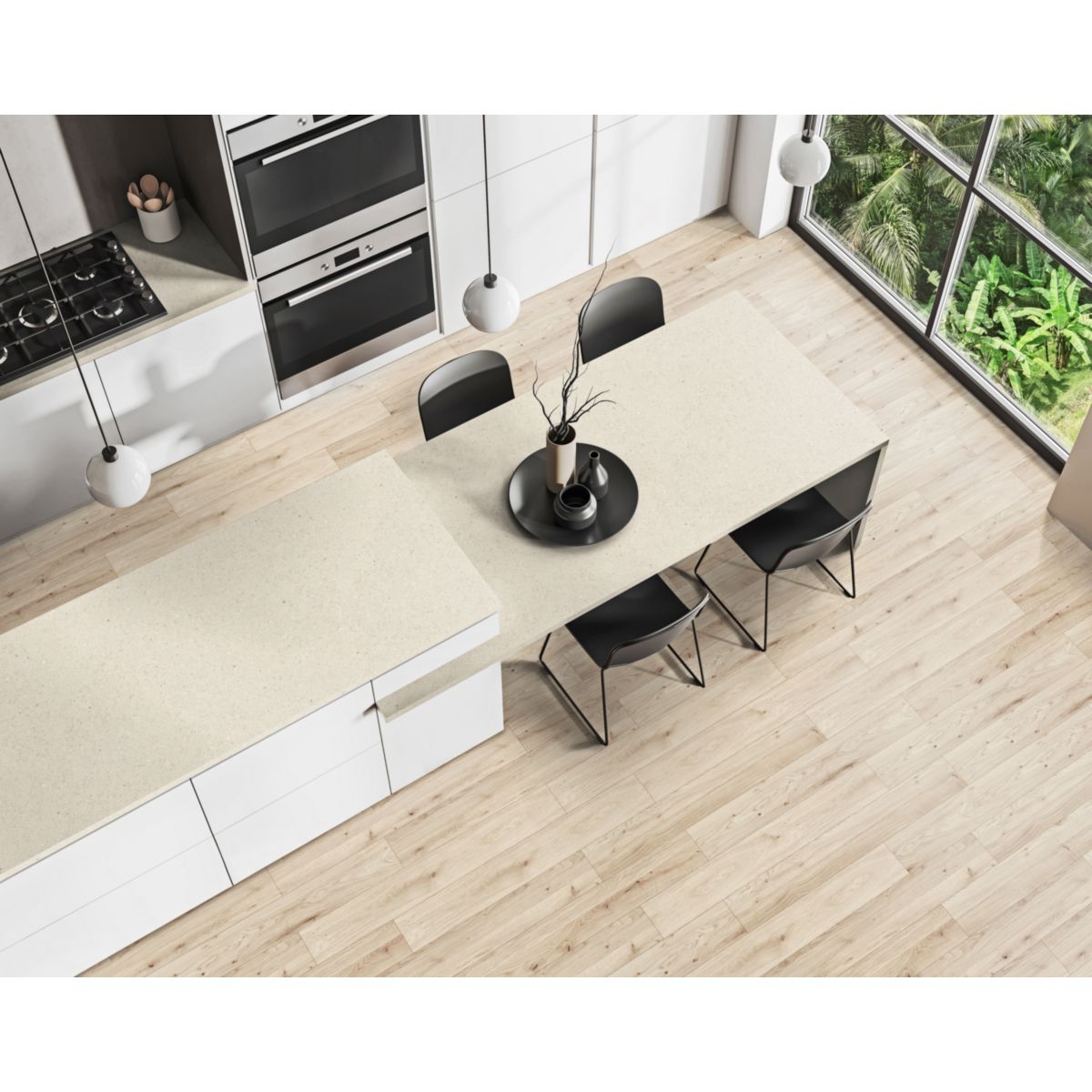 Arbeitsplatte Limestone Light 410x60 cm Bild 2