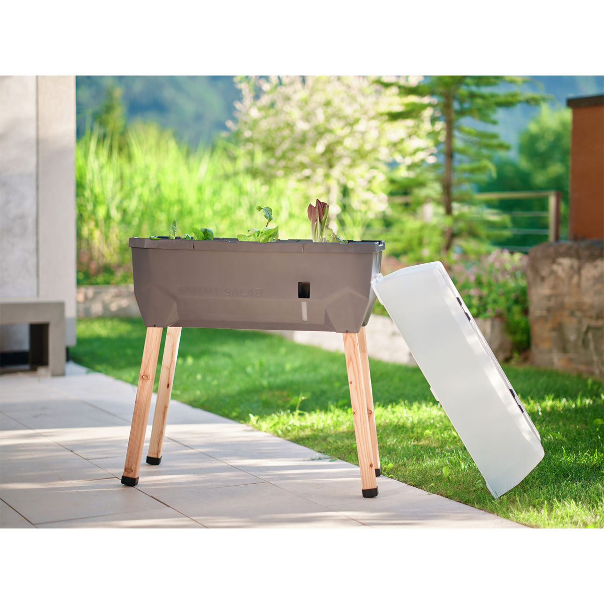 Hochbeet Sammy Salad mit Deckel anthrazit