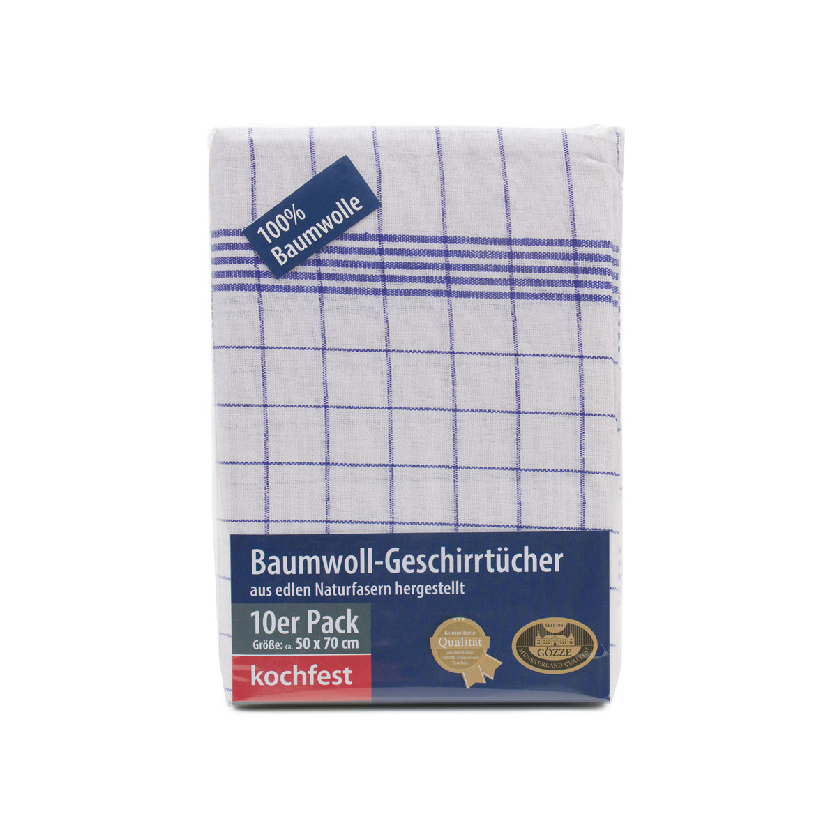 Gözze Geschirrtuch 50 x 70 cm 10er Pack blau Bild 6