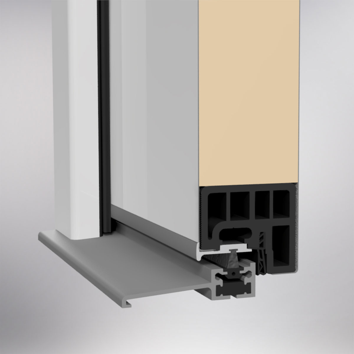 SplenDoor  Premium-Haustür Passivedoor Eksjo energiesparend weiss 100 x 200 cm rechts Bild 6