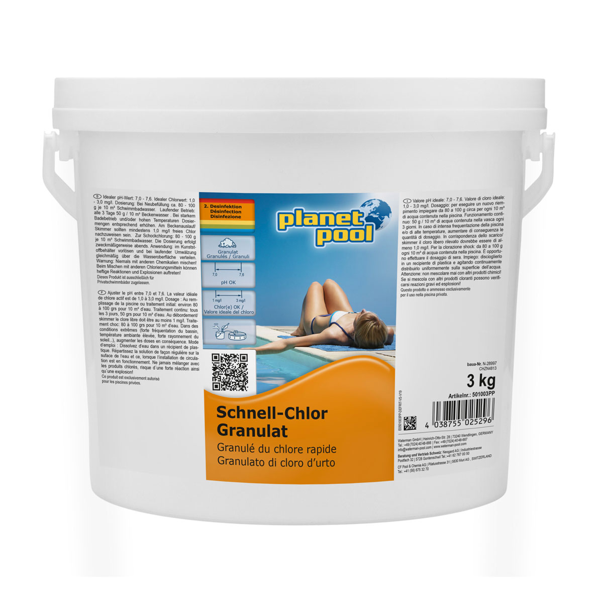 Schnell Chlor Granulat 3kg Bild 1