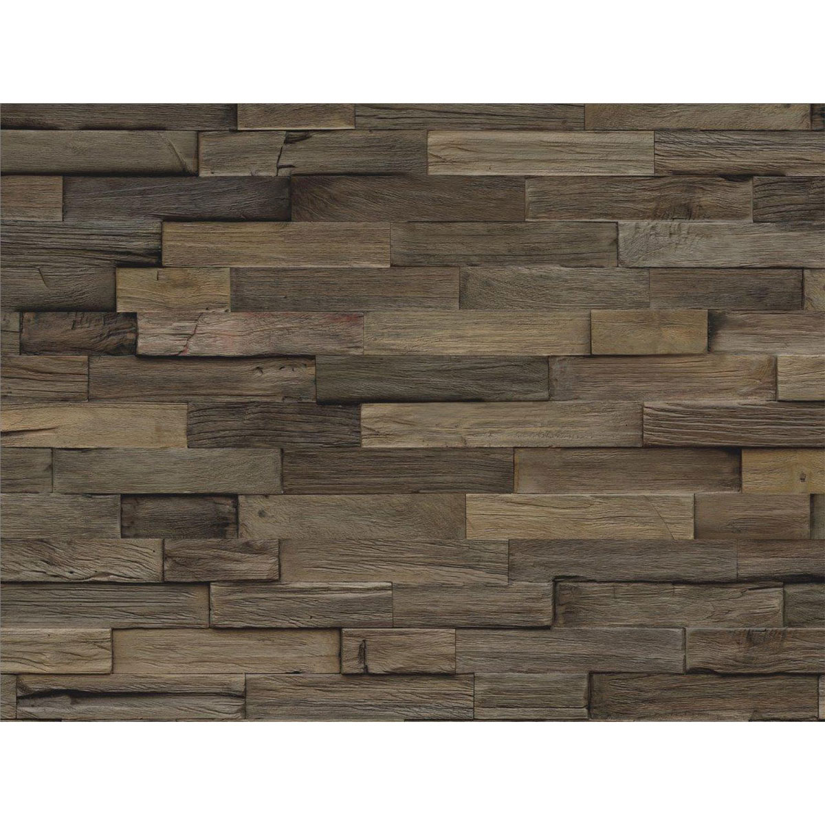 Indo Wandverkleidung Teak Charred 10er-Set