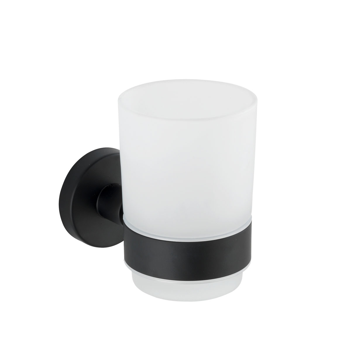 Wenko Zahnputzbecher Uno Bosio schwarz Bild 1