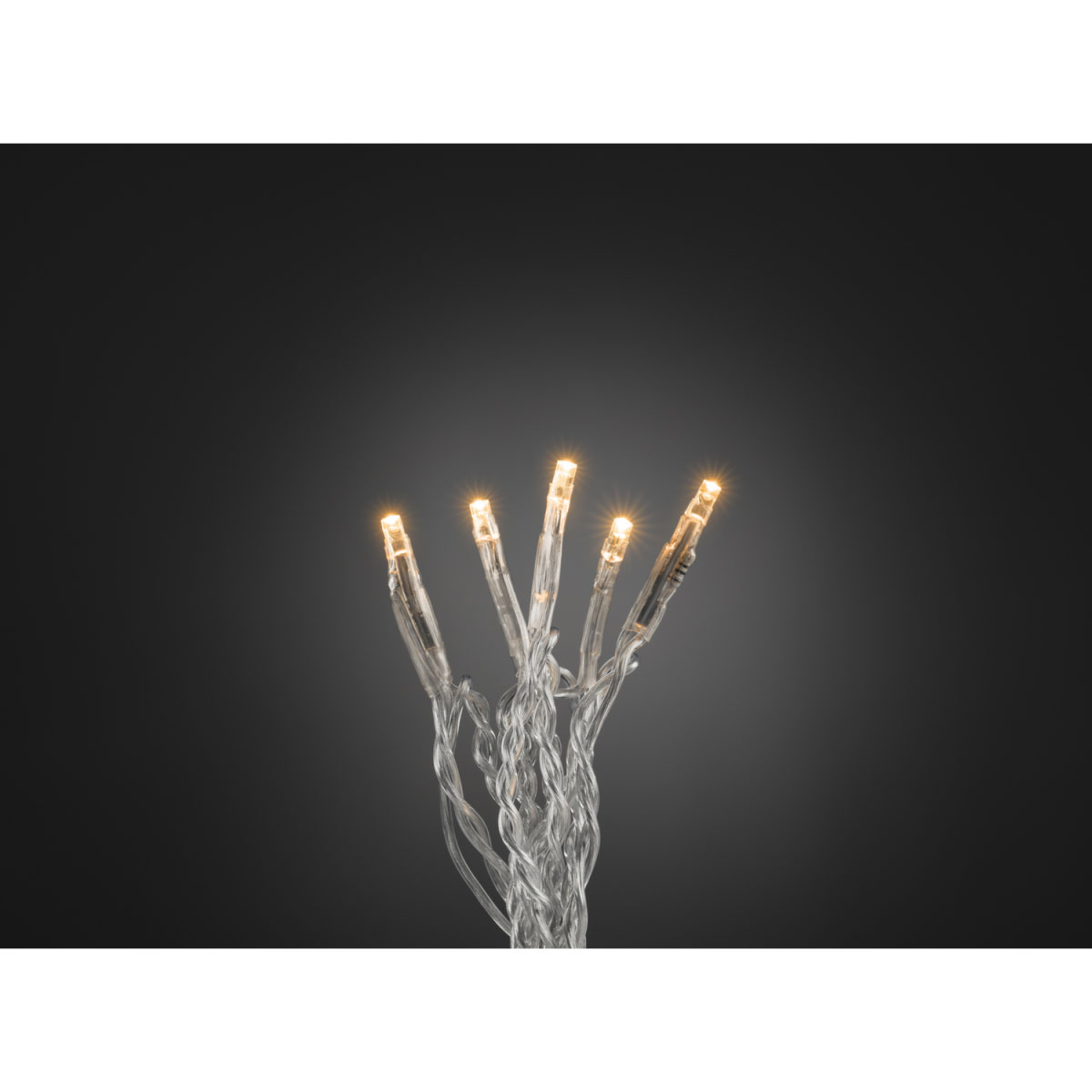 Konstsmide Micro-LED-Lichterkette 35 Dioden bernsteinfarben transparent