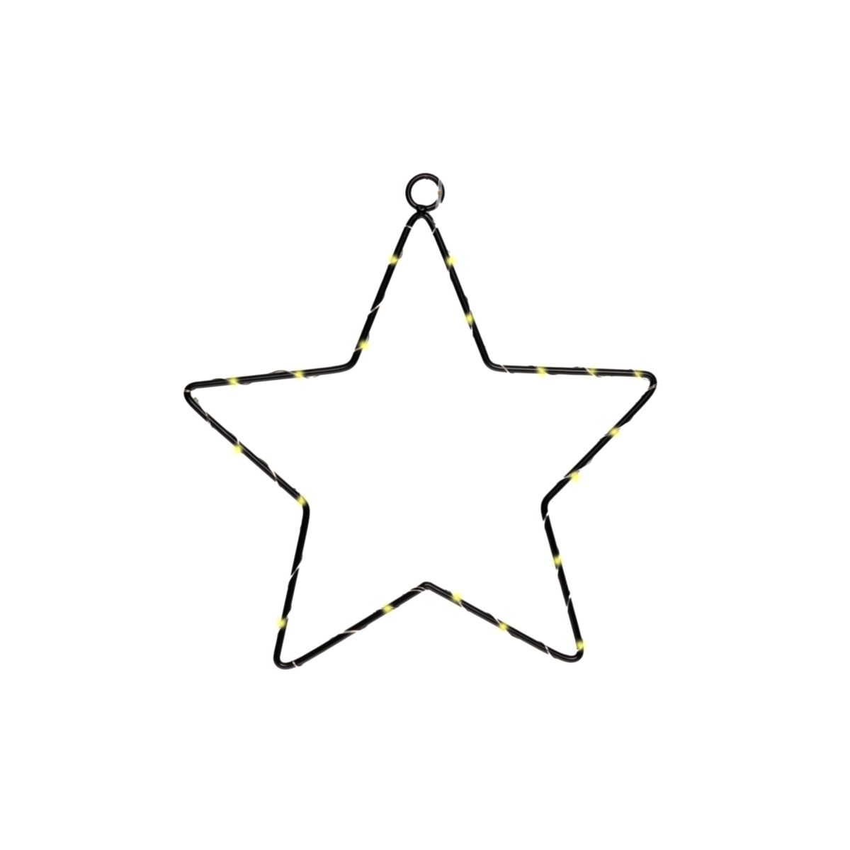 LED-Stern zum hängen 35cm schwarz