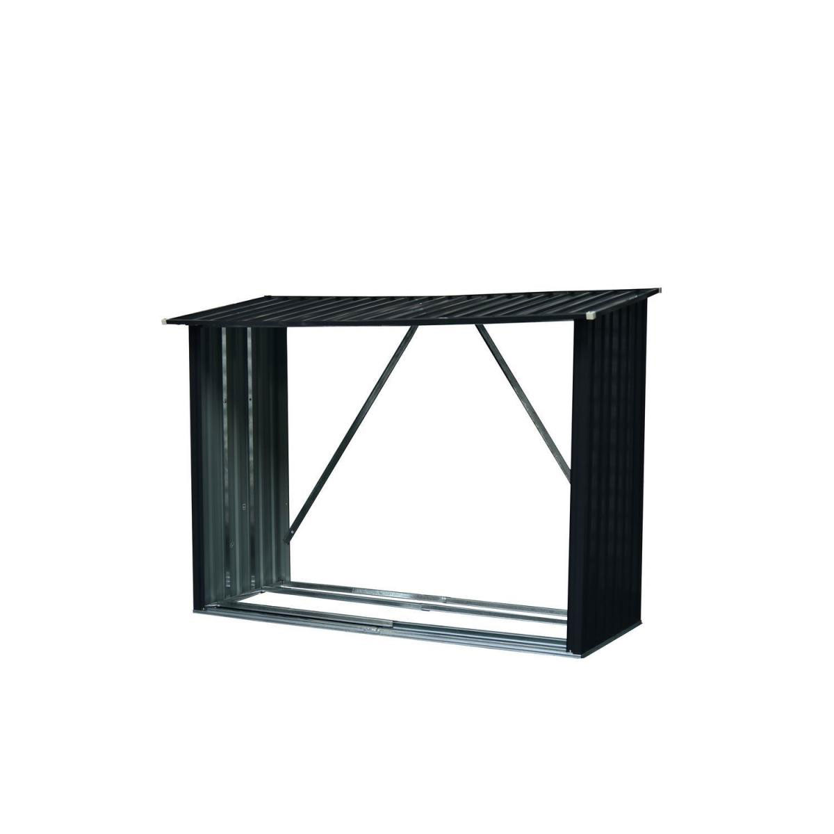 Durabil Metall-Kaminholzregal 217 x 155 x 89 cm grau Bild 1