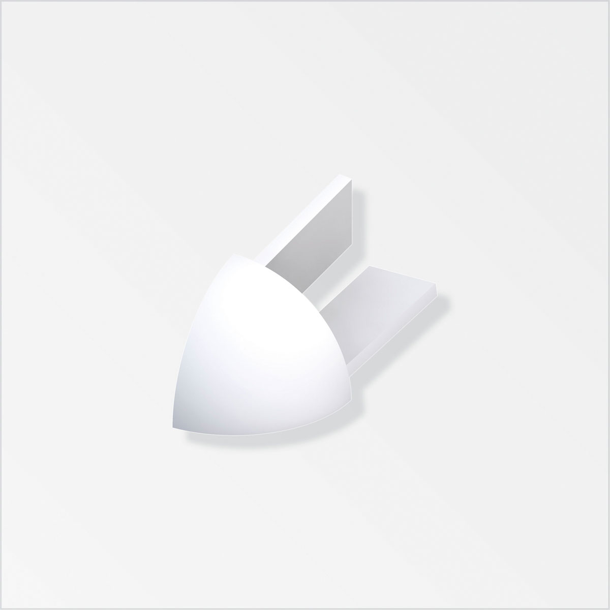 Fundamo Viertelkreis-Außeneck 6 mm weiß 4 Stück Bild 1