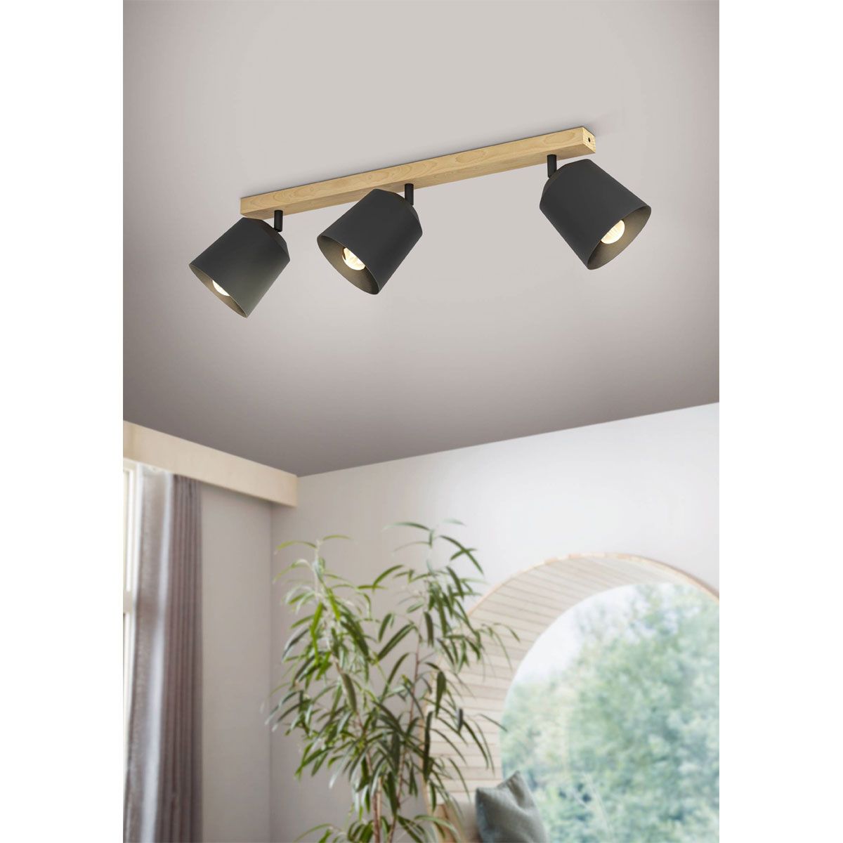 Eglo  LED Deckenleuchte Cotorro 3-flammig schwarz Bild 3