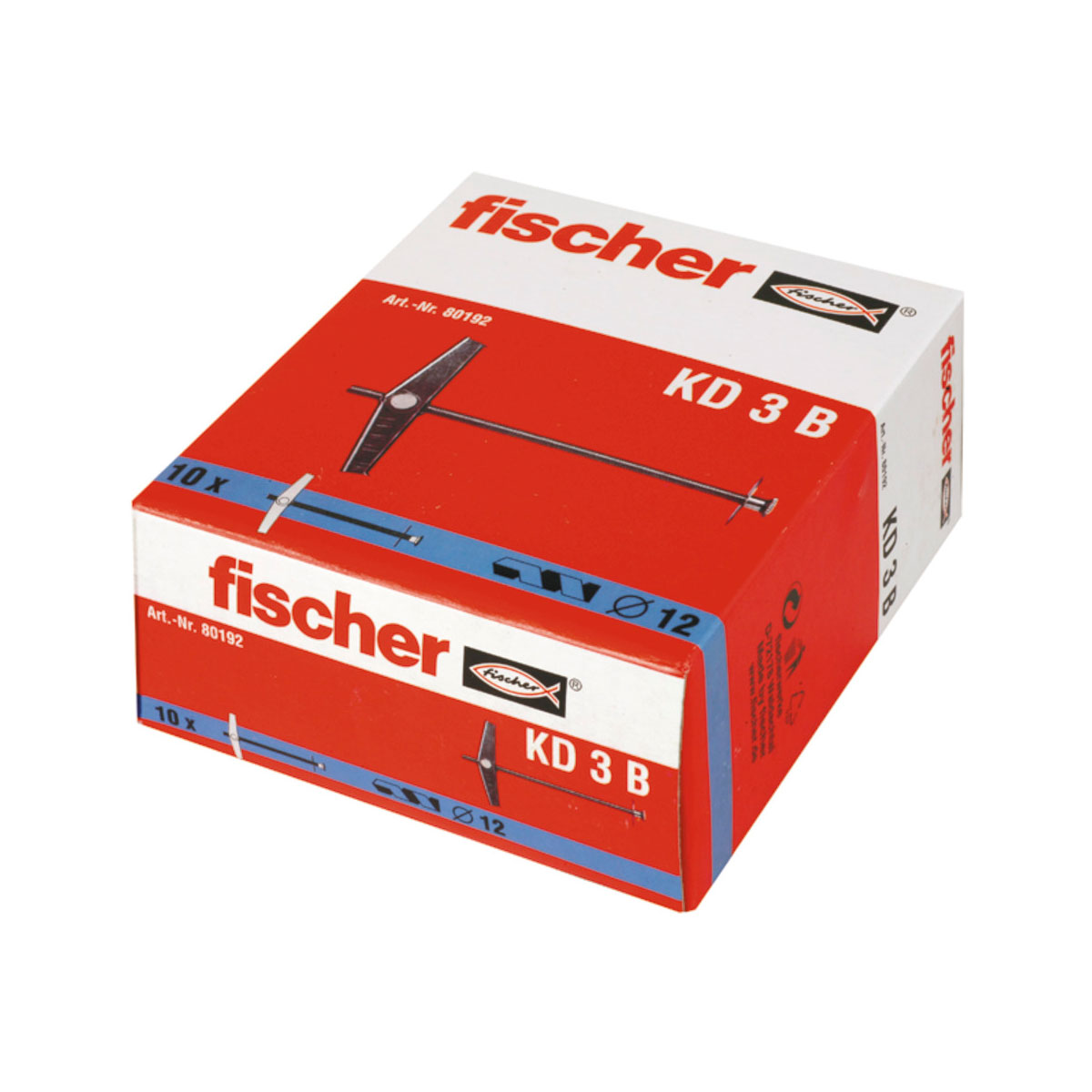 Fischer Kippdübel KD 3 ohne Haken 10 Stück