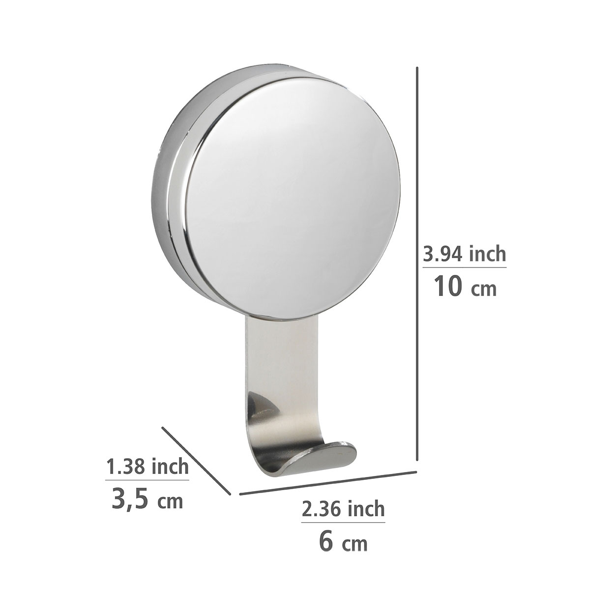 Wenko Wandhaken Osimo 2er Set Befestigen ohne bohren Static-Loc Plus Bild 5