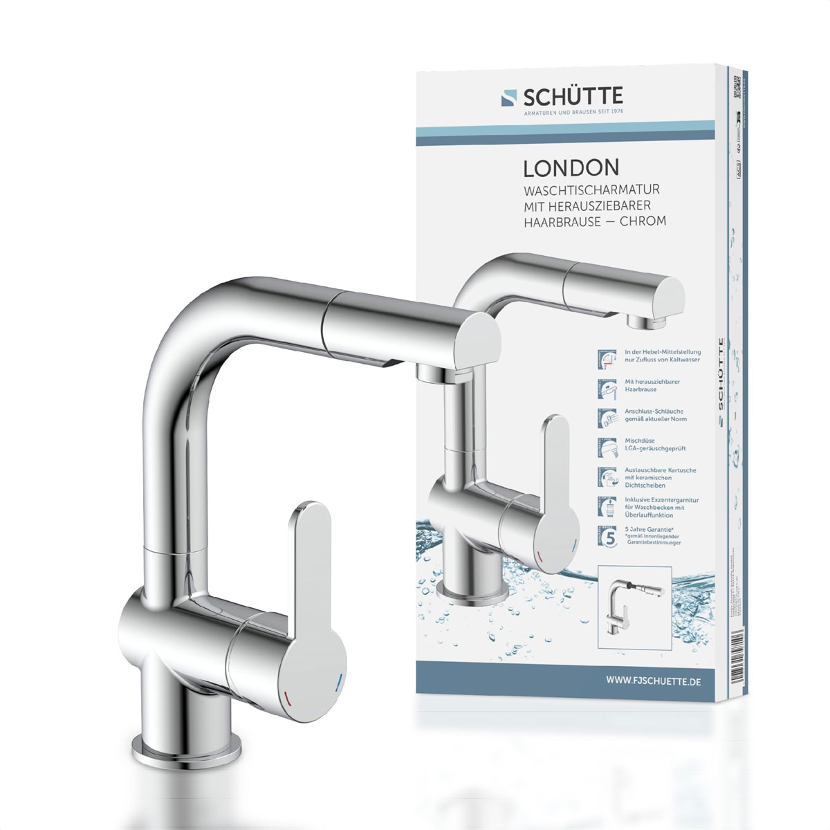 Schütte  Waschtischarmatur „London“ chrom  Bild 9