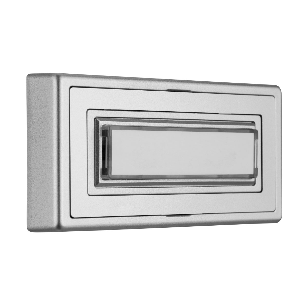 REV Ritter  Klingeltaster Aufputz Kunststoff 1-fach mit Namensschild beleuchtbar silber Bild 3