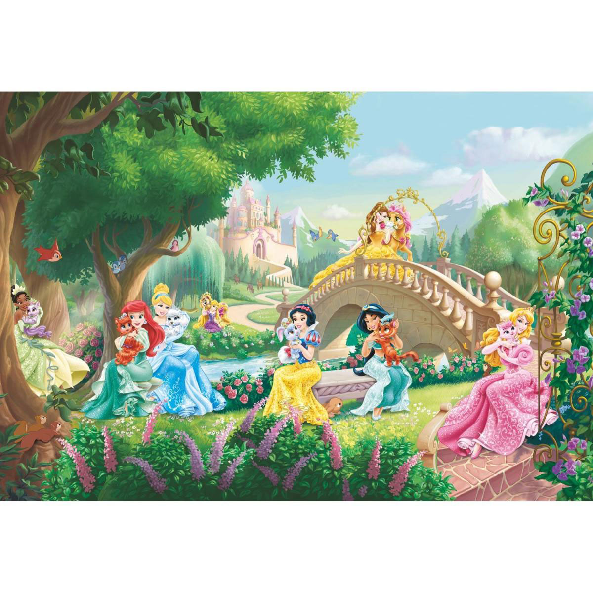 Komar Papier-Fototapete Princess Palace Pets 8-teilig 368 x 254 cm