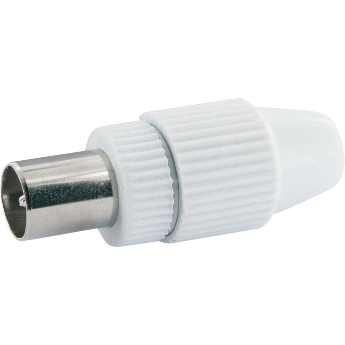 Schwaiger High-Quality IEC-Stecker quickFix weiß