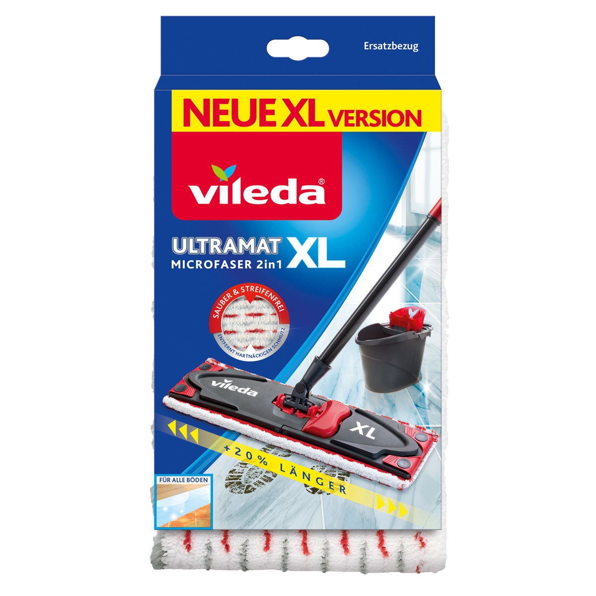 Vileda Ersatzbezug Ultramat XL Mikrofaser 2in1