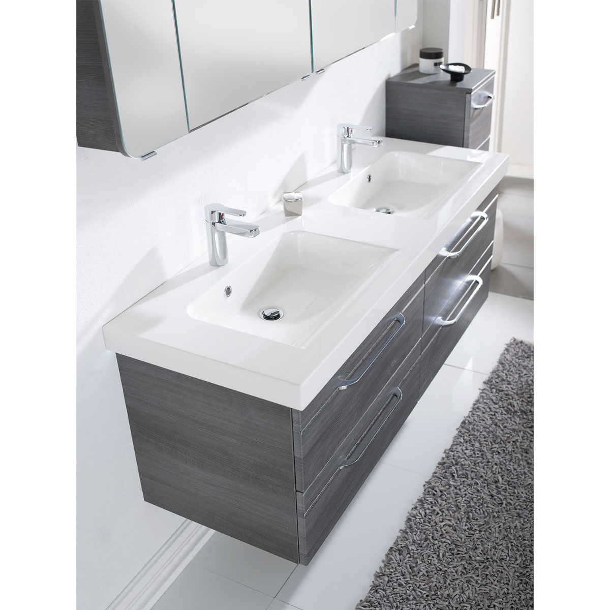 Pelipal Waschtischunterschrank Volterra grau Fokus 5015
