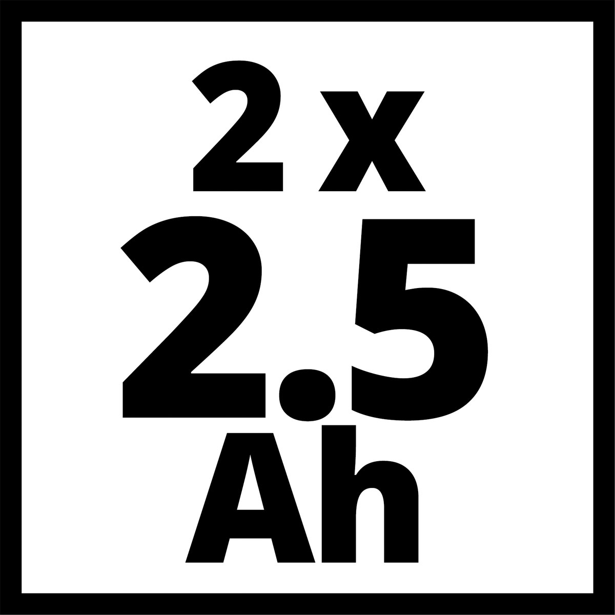 Einhell Akku PXC-Twinpack CB 2,5 Ah 2 Stück Bild 6