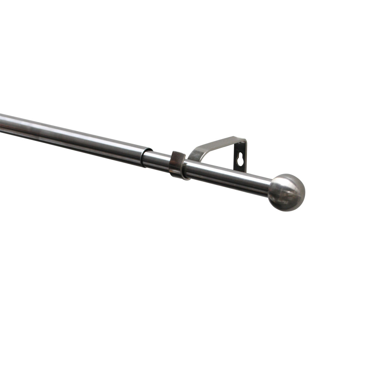 Gardinenstangen Set ausziehbar Durchmesser 16/19 mm 190-340 cm Edelstahl-Optik