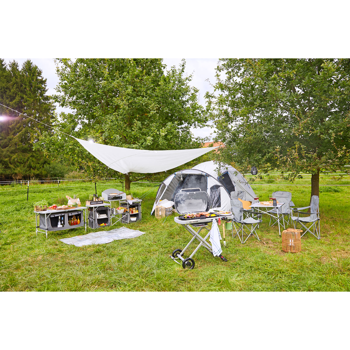 Haveson Campingstuhl mit Getränkehalter Bild 2