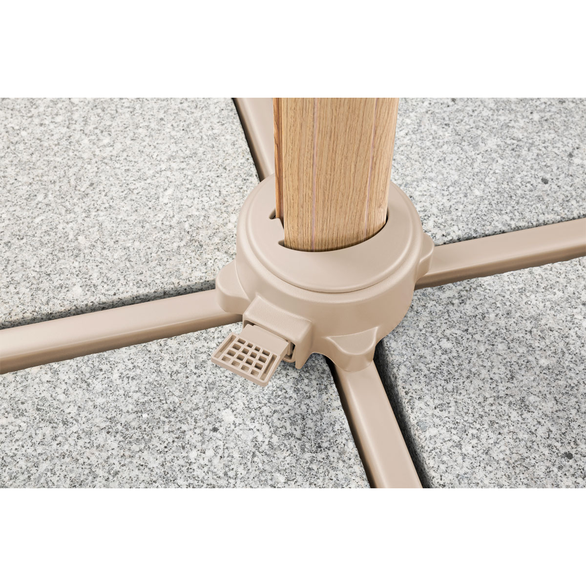 Schneider Schirme Ampelschirm Rhodos Twist Loft natur ca 300 x 300 cm Bild 4