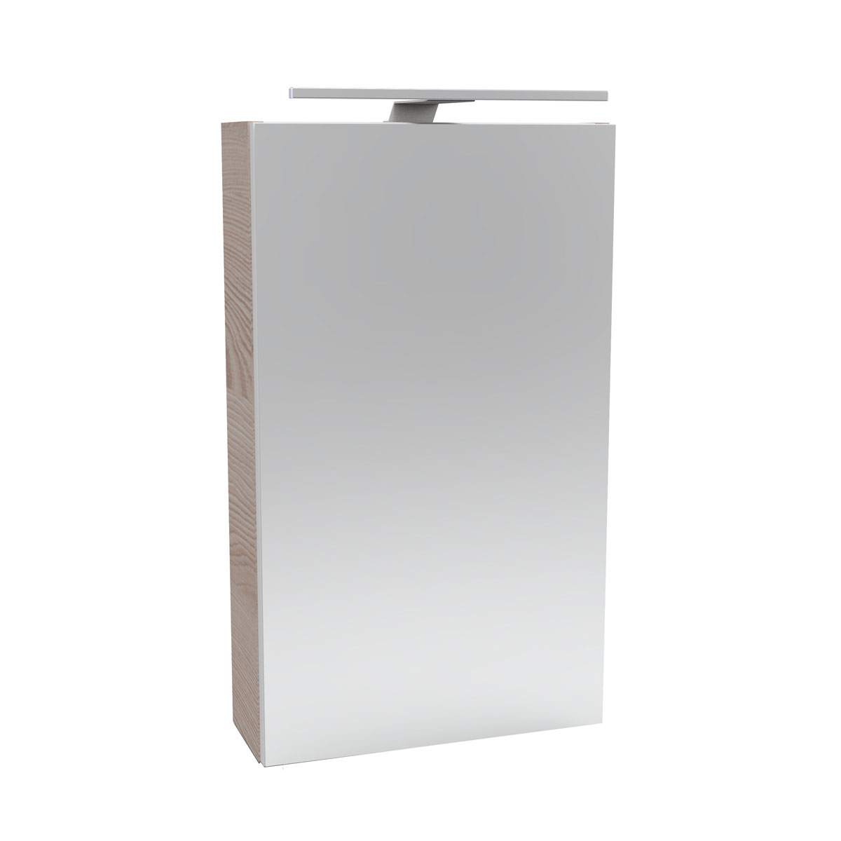 Fackelmann Gäste-WC Spiegelschrank rechts SBC 400 x 680 x 153 mm Alaska-Esche