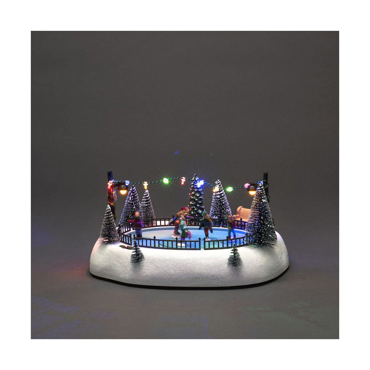 Konstsmide LED Szenerie Eisbahn 12 Dioden Musik 3xAA und USB Bild 2