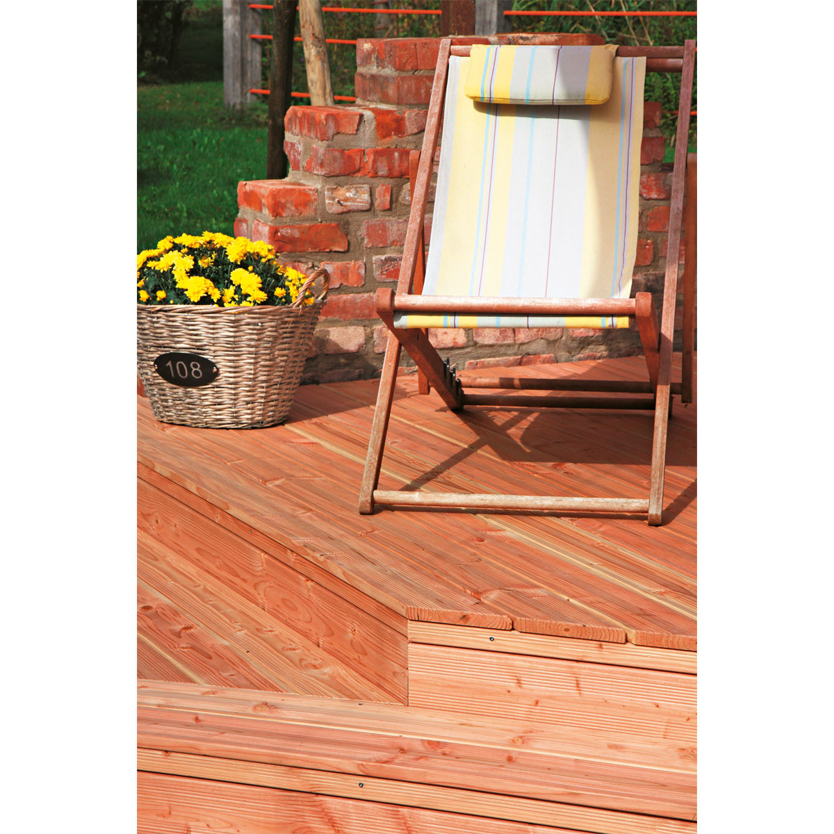 Rettenmeier Terrassendiele geriffelt 400 x 12 x 2,1 cm Bild 6