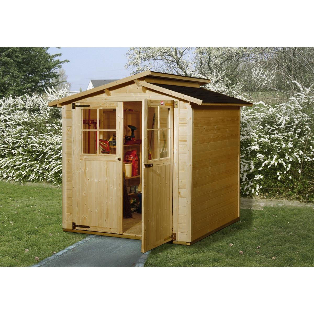 Weka Gartenhaus 323 Größe 2 280 x 217 x 221 cm Bild 1