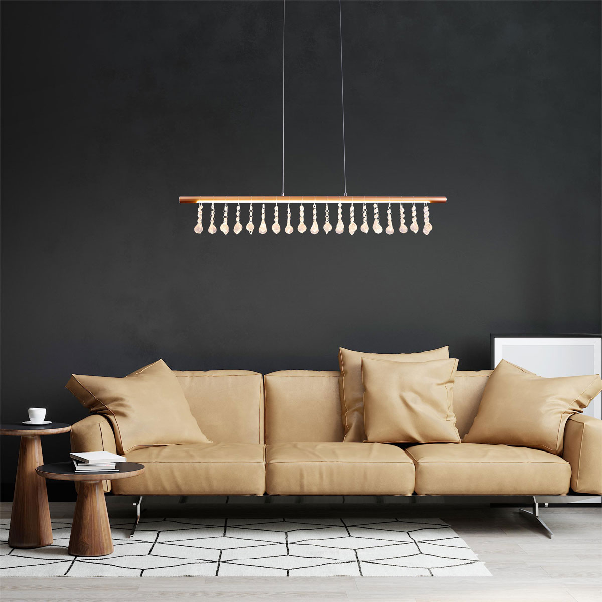 näve LED-Pendelleuchte Nobilis 100x6x120cm dimmbar Bild 8