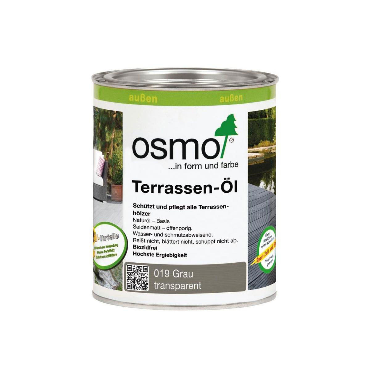 Osmo Terrassen-Öl Grau 0,75 L